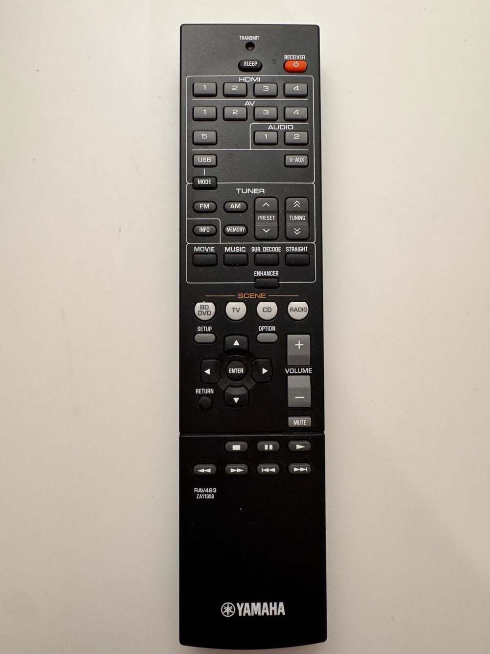 Yamaha RAV463 Remote Control ZA11350